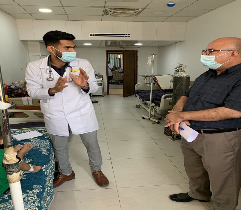 طب ديالى تجري إمتحان الأوسكي لطلبة المرحلة الخامسة لمادة طب الأطفال للعام الدراسي 2020 2021